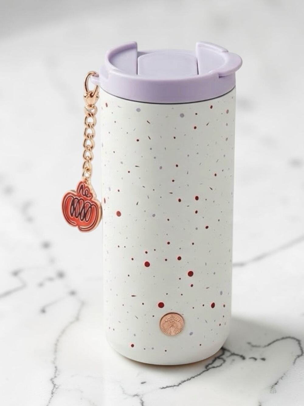 Starbucks Fall 2026 PSL Limited Edition 12oz SS Confetti Tumbler w Pumpkin Charm